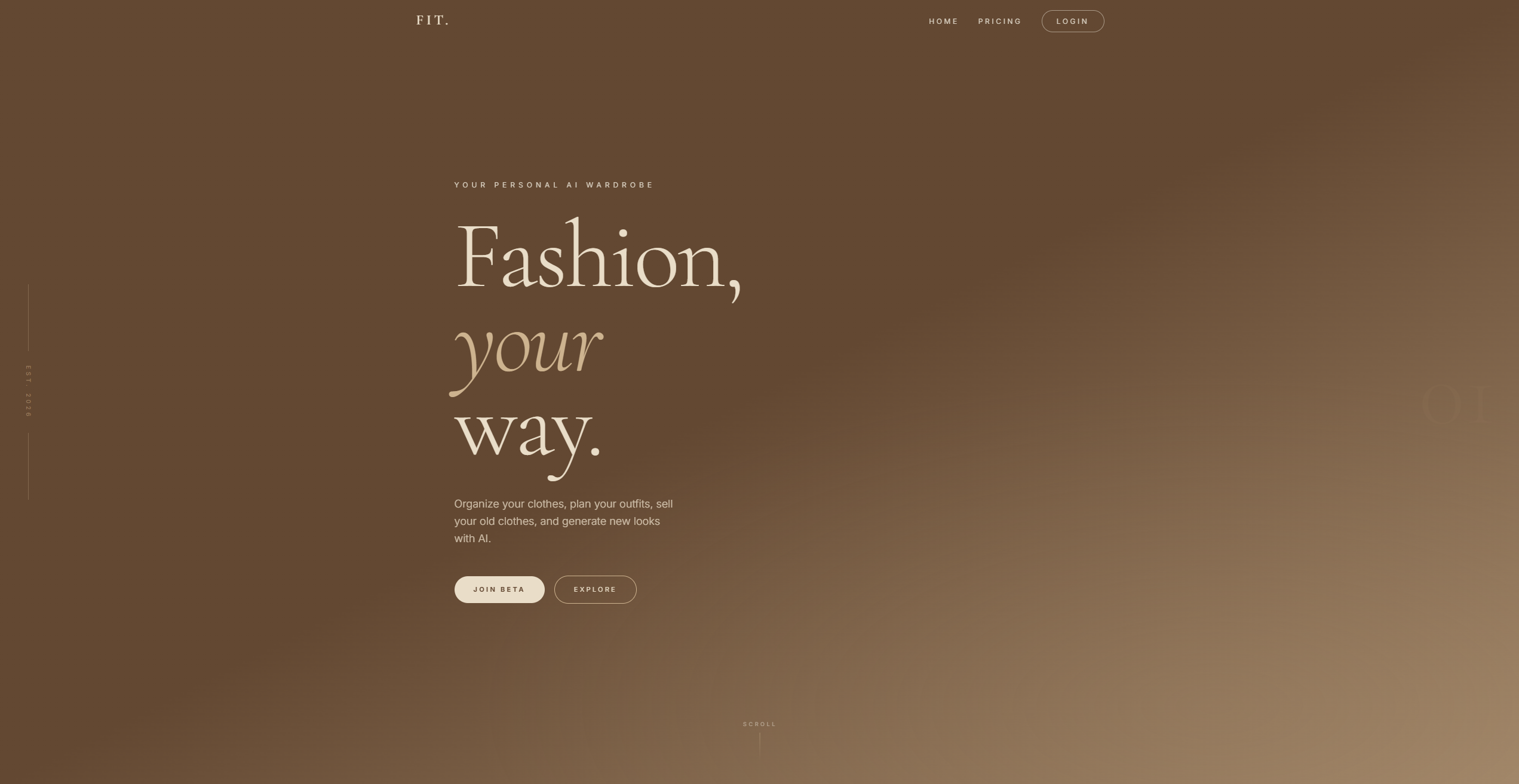 Fit AI closet app